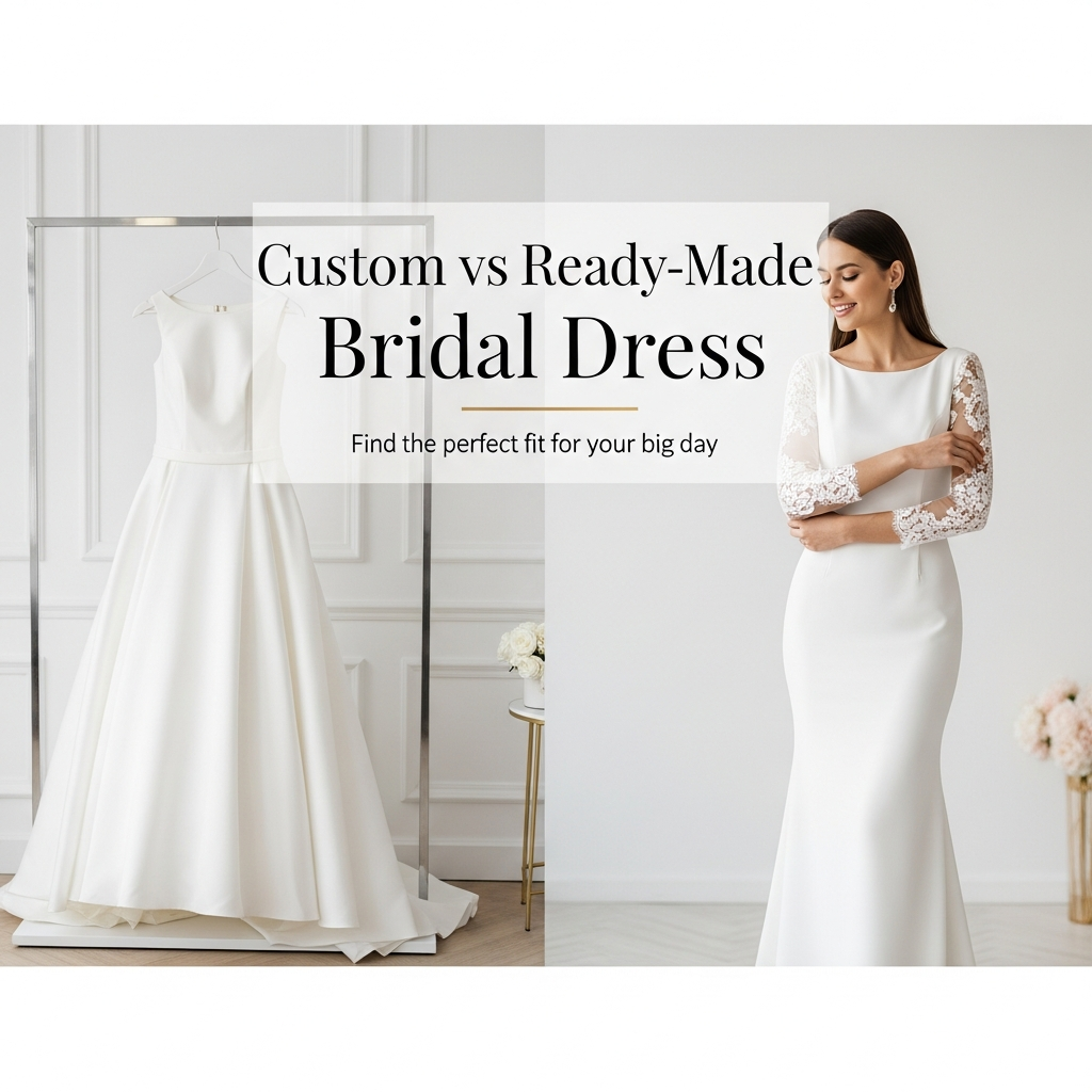 Custom vs Ready Made Bridal Dress What Brides Should Know