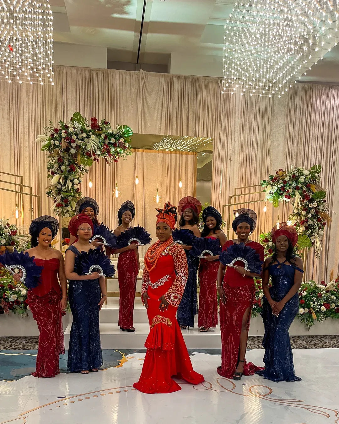 African traditional bridal dress