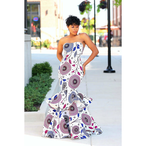 Omolola African Print Dress