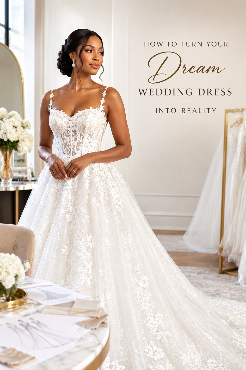 How to Turn Your Dream Wedding Dress Into Reality in Houston Texas.