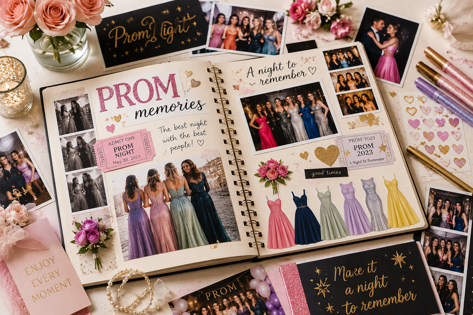 Creating a Prom Memory Book