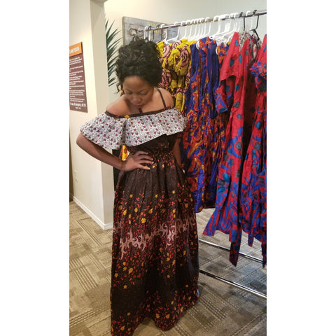 Bukola African print Ankara Dress