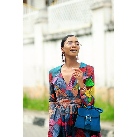 Adensecret Feliah Ankara African Print Jacket Dress