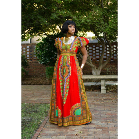 Adensecret Amoree african print dress