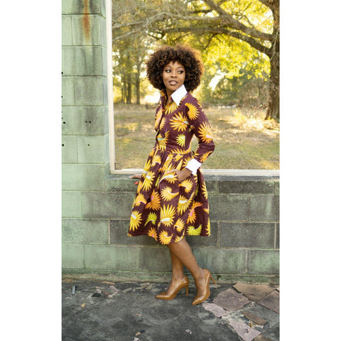 Adensecret Arinola african print dress