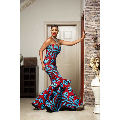 ORITOKE Ankara African Print Dress