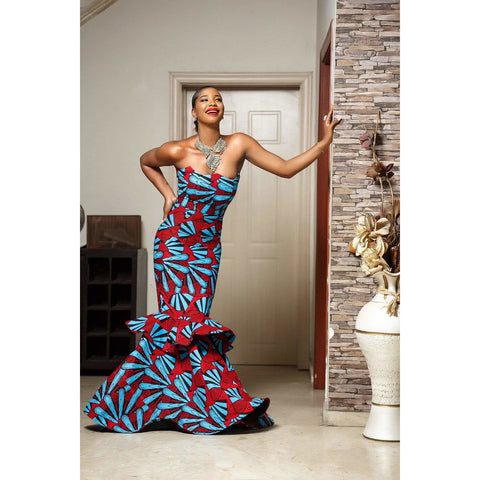 ORITOKE Ankara African Print Dress