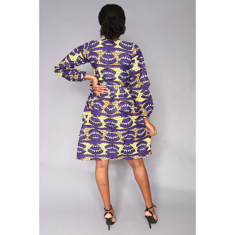 Mani African Print Ankara Wrap Dress