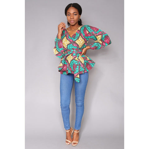 Kike African Print Ankara Top