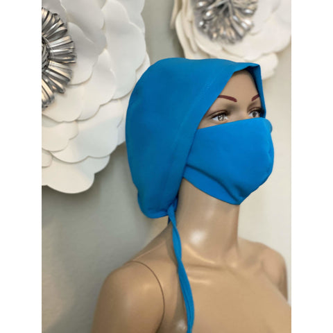 Surgical cap and matching face mask